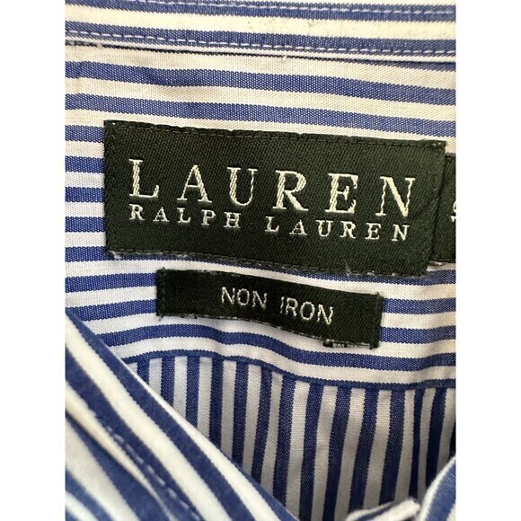 Ralph Lauren Dress Shirt Stripe 18 34/35 (Relaxed) Classic Fit Non Iron - Picture 4 of 10